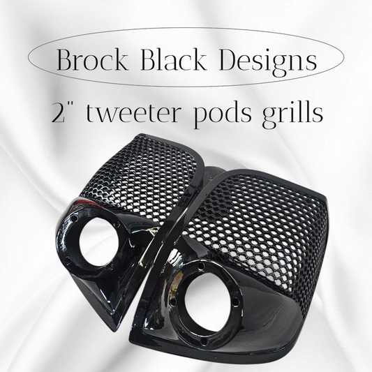 14-24 Harley Davidson bag lid Speaker Grill Cover 2" tweeter