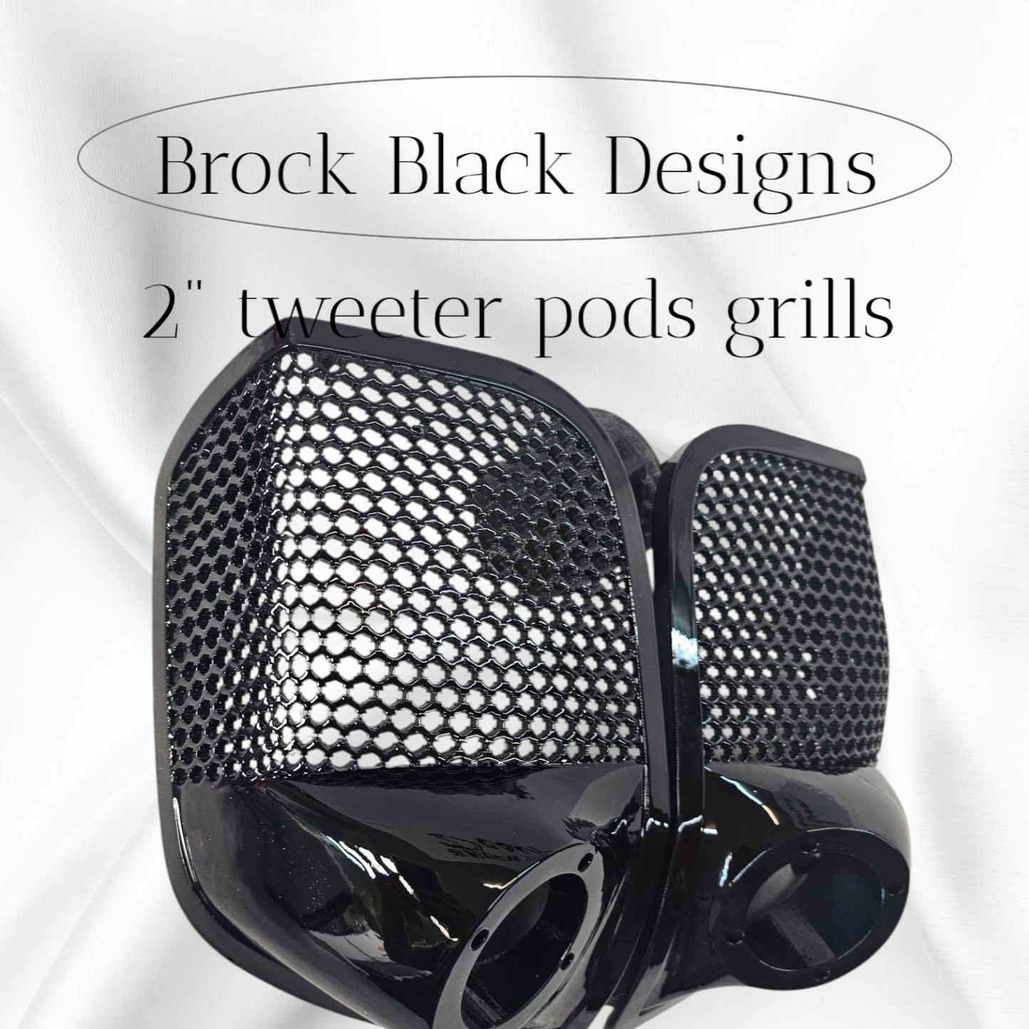 14-24 Harley Davidson bag lid Speaker Grill Cover 2" tweeter