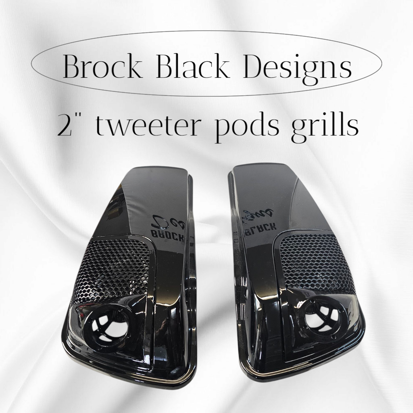 14-24 Harley Davidson bag lid Speaker Grill Cover 2" tweeter