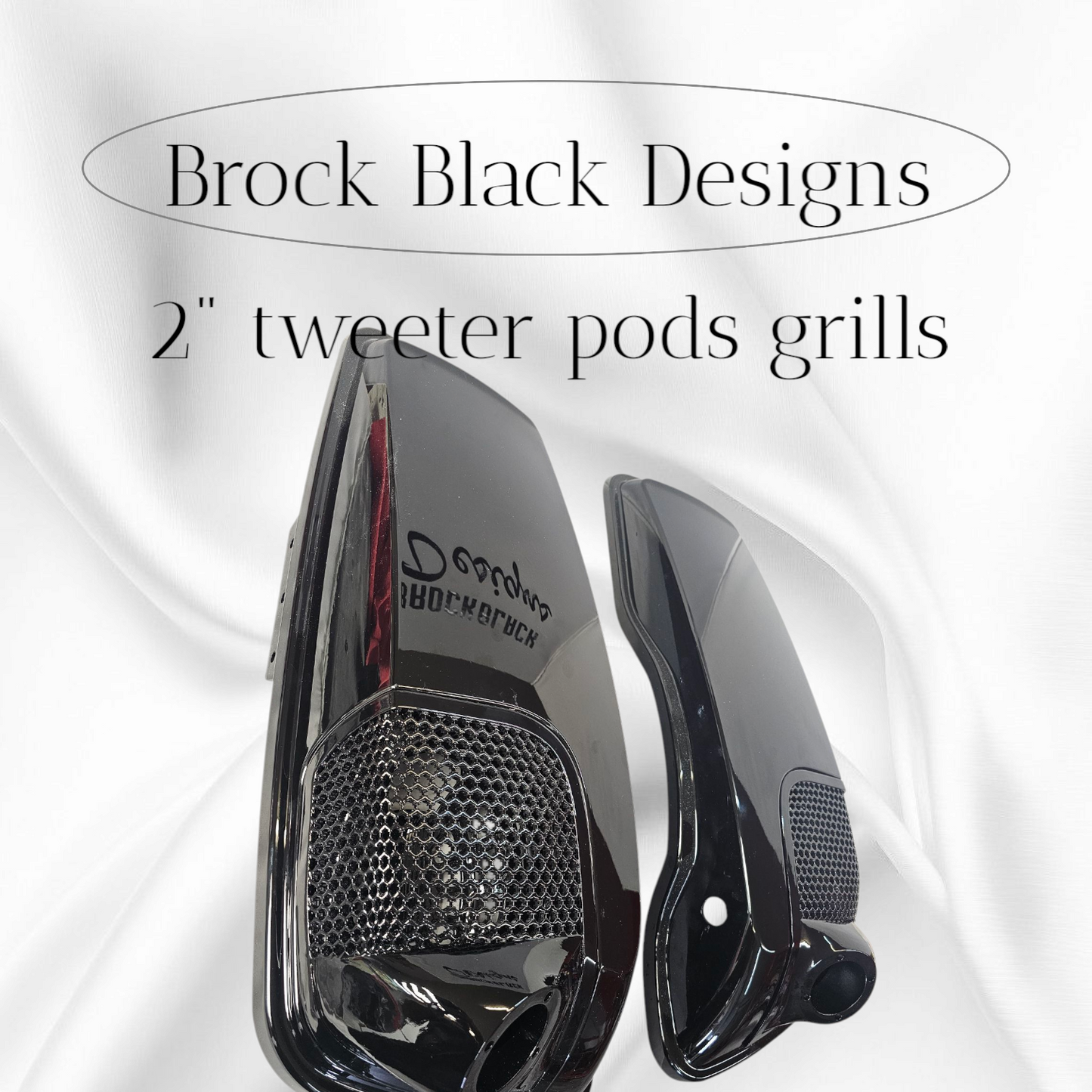 14-24 Harley Davidson bag lid Speaker Grill Cover 2" tweeter