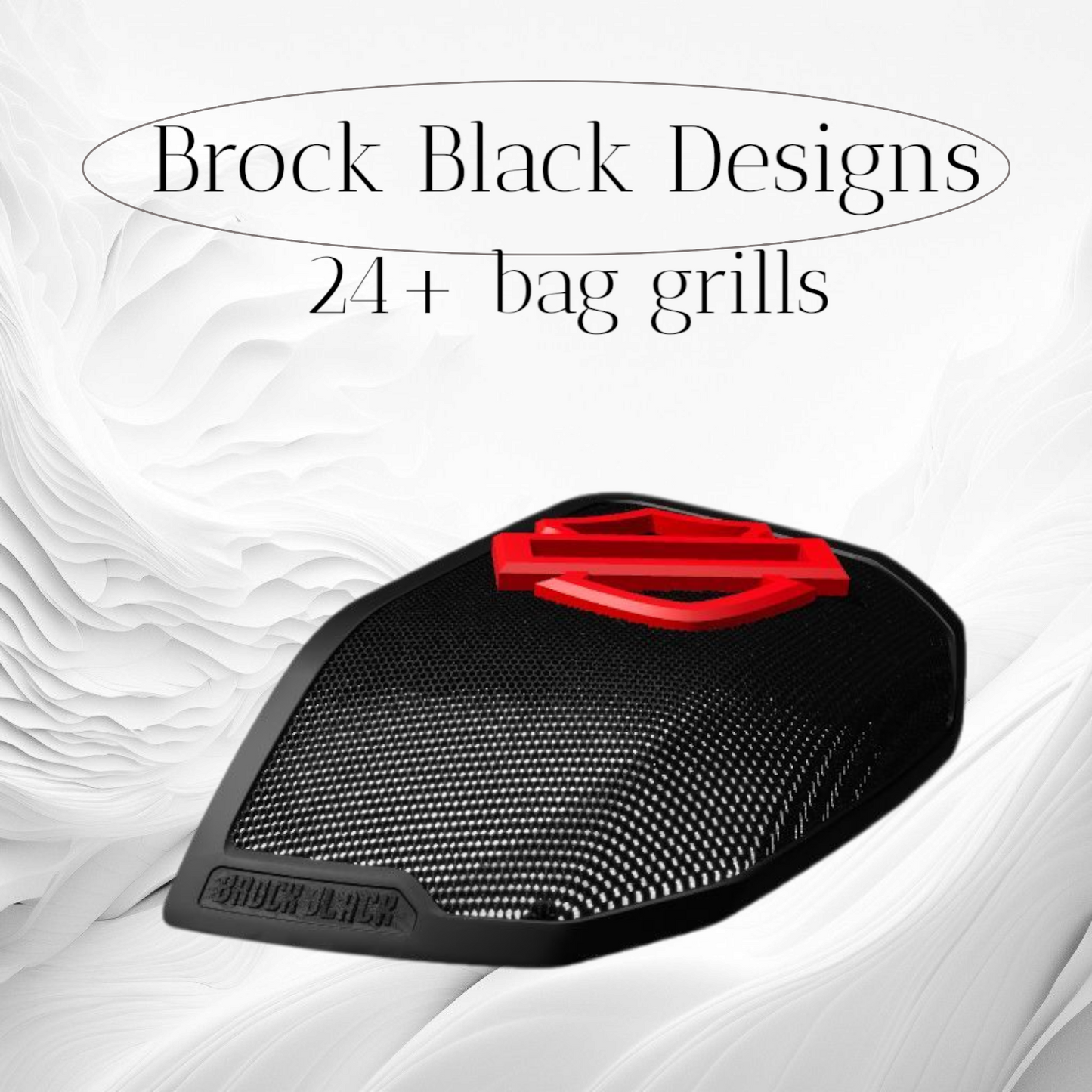 24+ Harley Davidson bag lid Speaker Grill Cover Guard shield theme