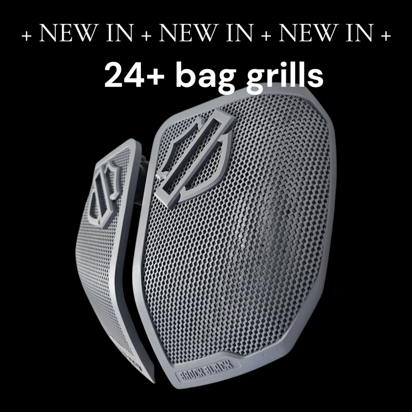 24+ Harley Davidson bag lid Speaker Grill Cover Guard shield theme