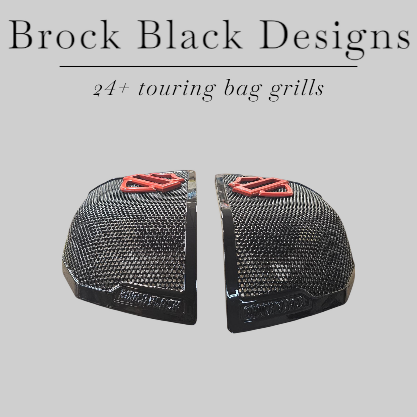 24+ Harley Davidson bag lid Speaker Grill Cover Guard shield theme