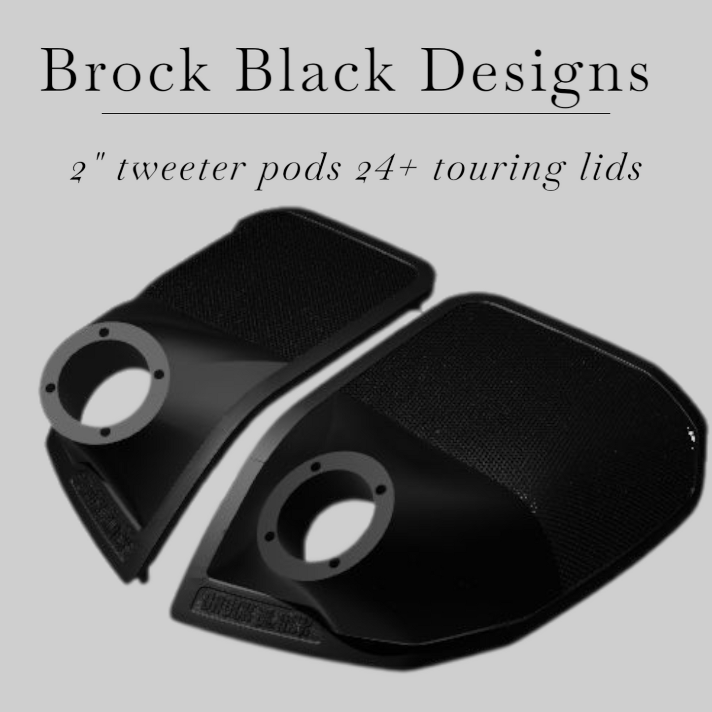 24+ Harley Davidson bag lid Speaker Grill Cover 2" tweeter