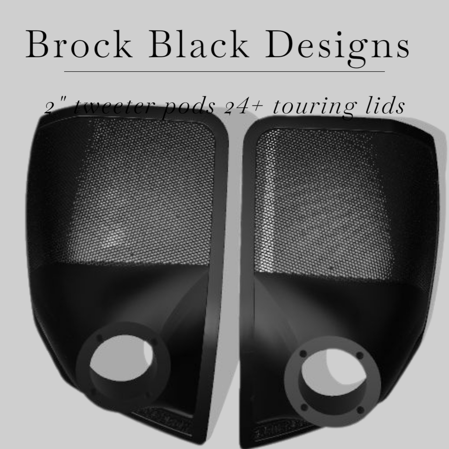 24+ Harley Davidson bag lid Speaker Grill Cover 2" tweeter