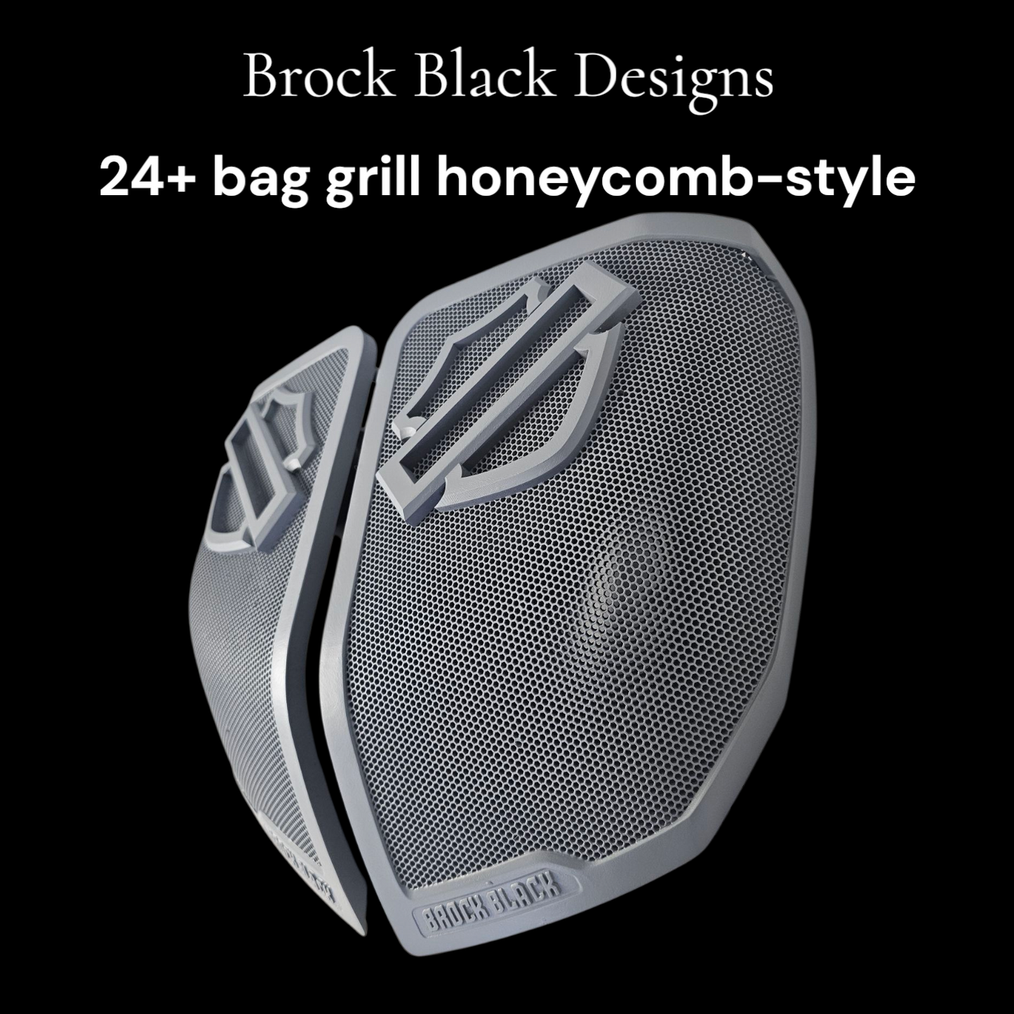 24+ Harley Davidson bag lid Speaker Grill Cover Guard shield theme