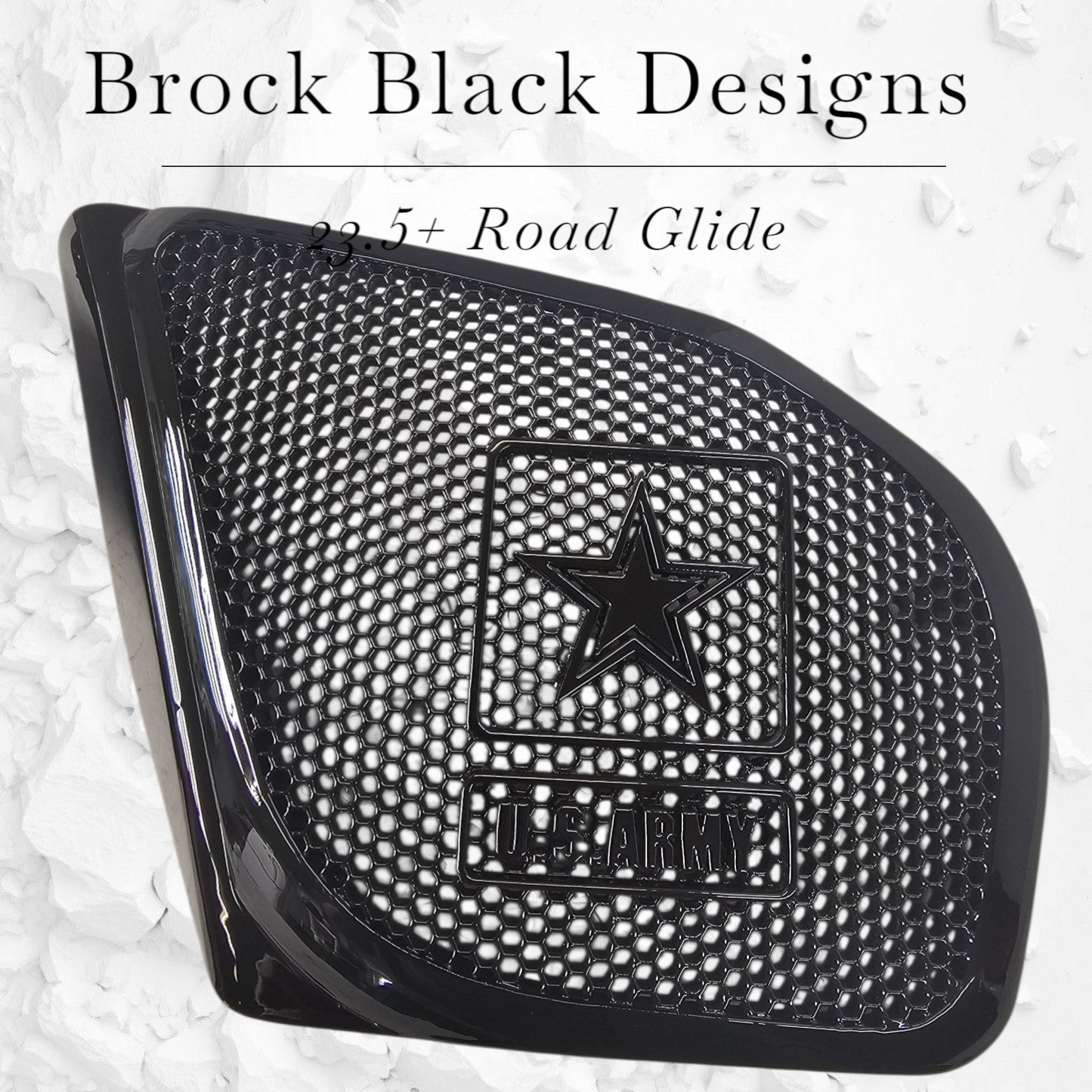 98-2024 Road Glide 3D Army speakers grill covers set