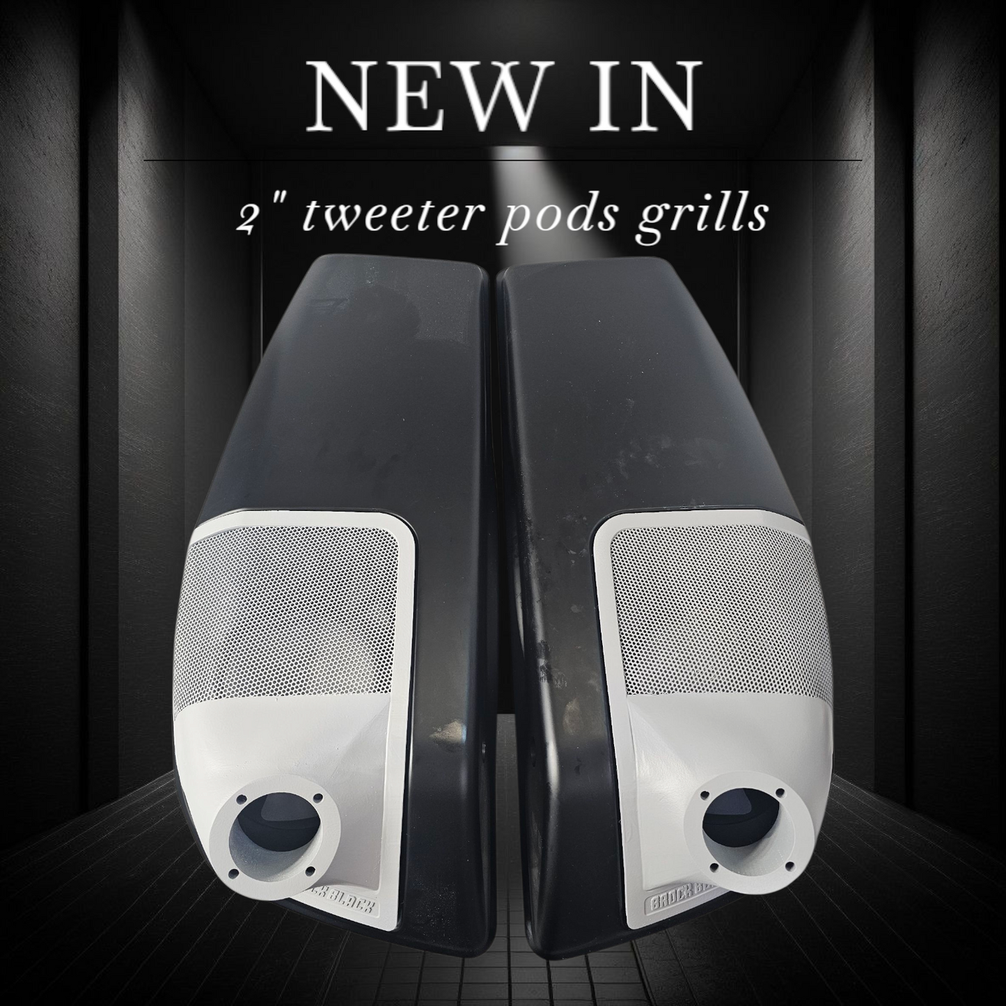 24+ Harley Davidson bag lid Speaker Grill Cover 2" tweeter