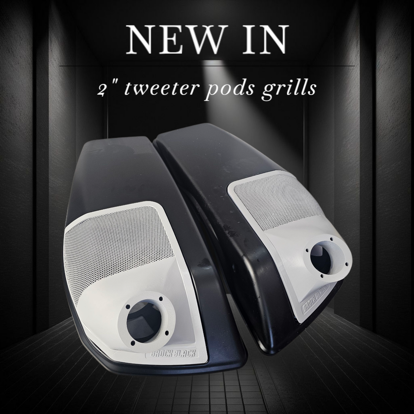 24+ Harley Davidson bag lid Speaker Grill Cover 2" tweeter