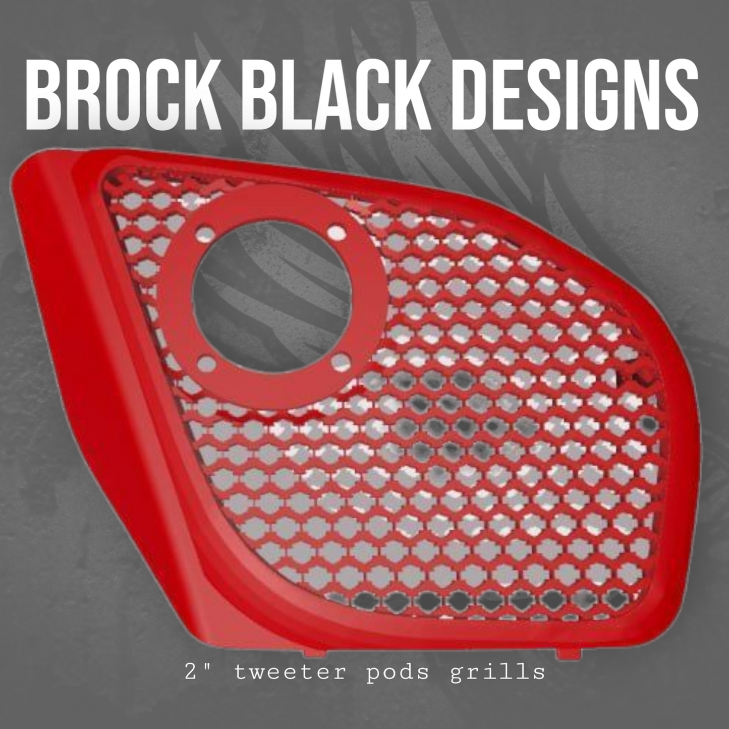 2024+ Road Glide with 2" tweeter speakers grill covers set