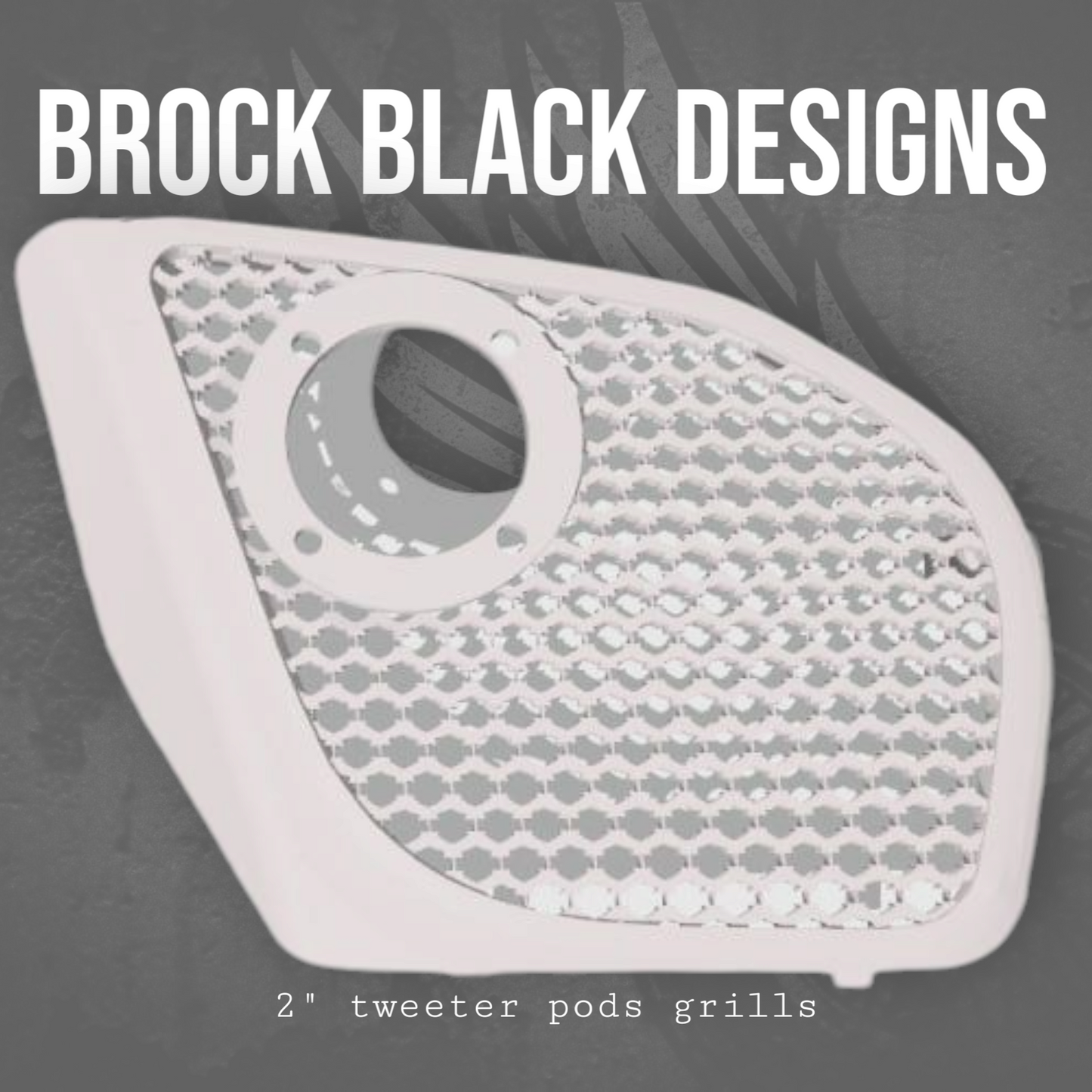 2024+ Road Glide with 2" tweeter speakers grill covers set