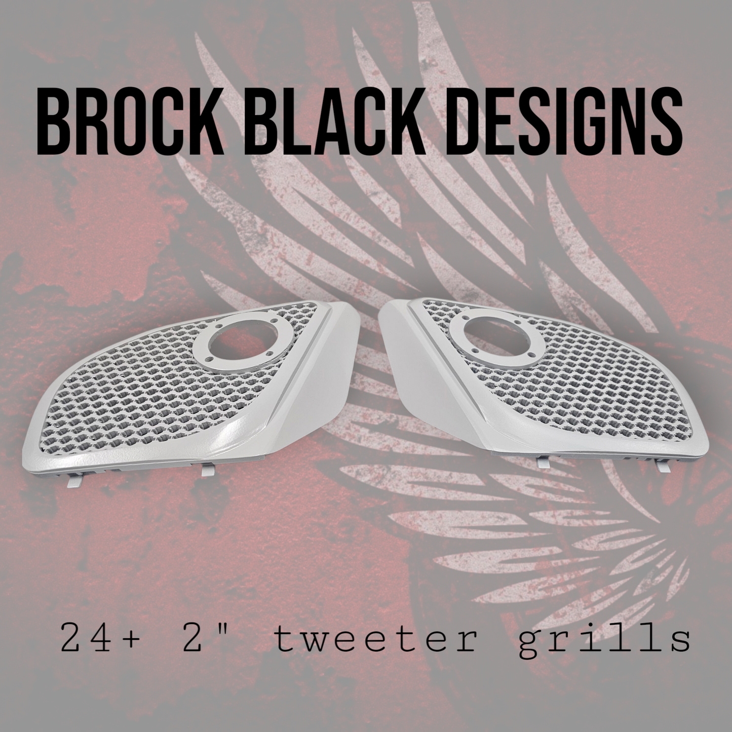 2024+ Road Glide with 2" tweeter speakers grill covers set