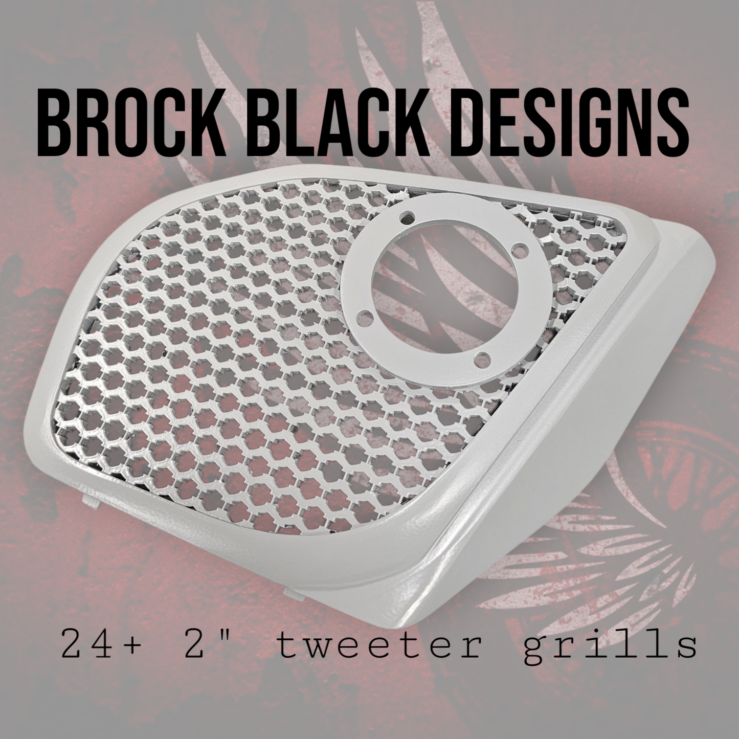 2024+ Road Glide with 2" tweeter speakers grill covers set