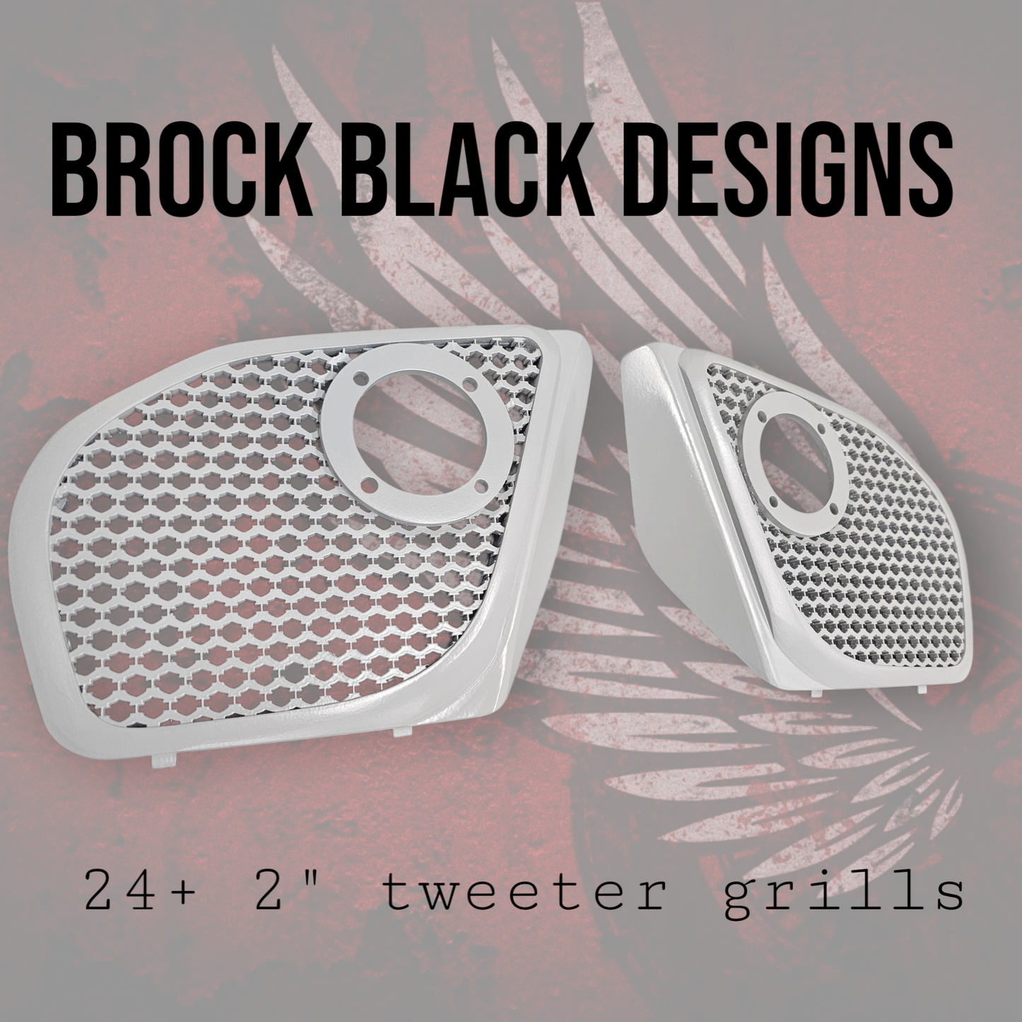 2024+ Road Glide with 2" tweeter speakers grill covers set