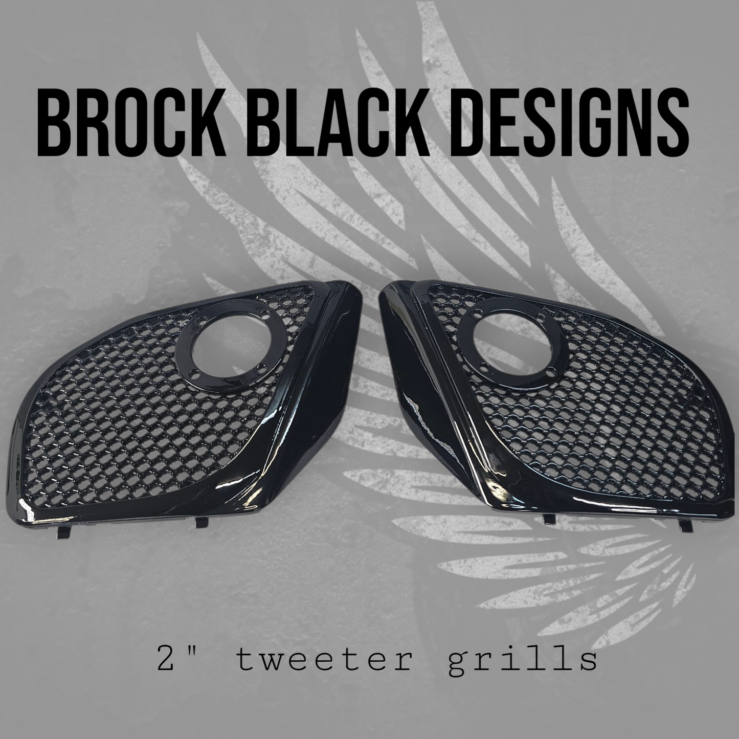 2024+ Road Glide with 2" tweeter speakers grill covers set