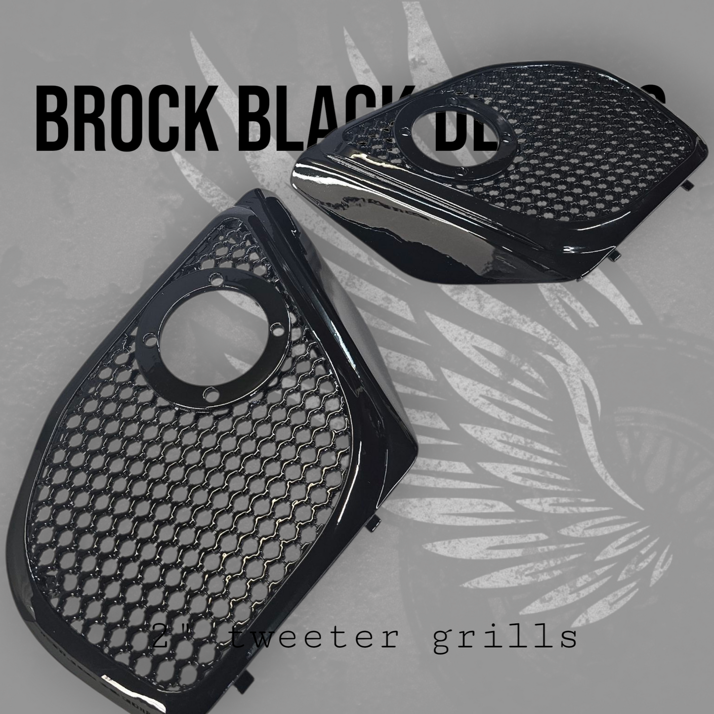 2024+ Road Glide with 2" tweeter speakers grill covers set