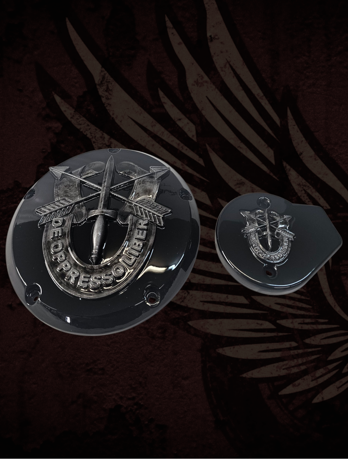 De Oppressor Liber derby cover and points cover