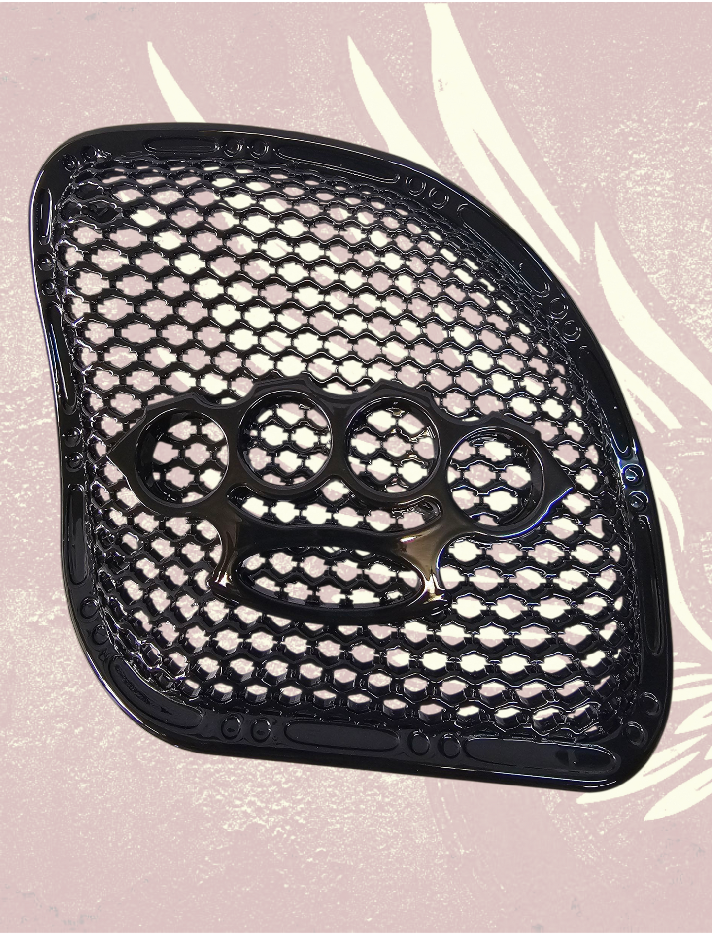 98-2024 Road Glide 3D brass knuckles speakers grill covers set