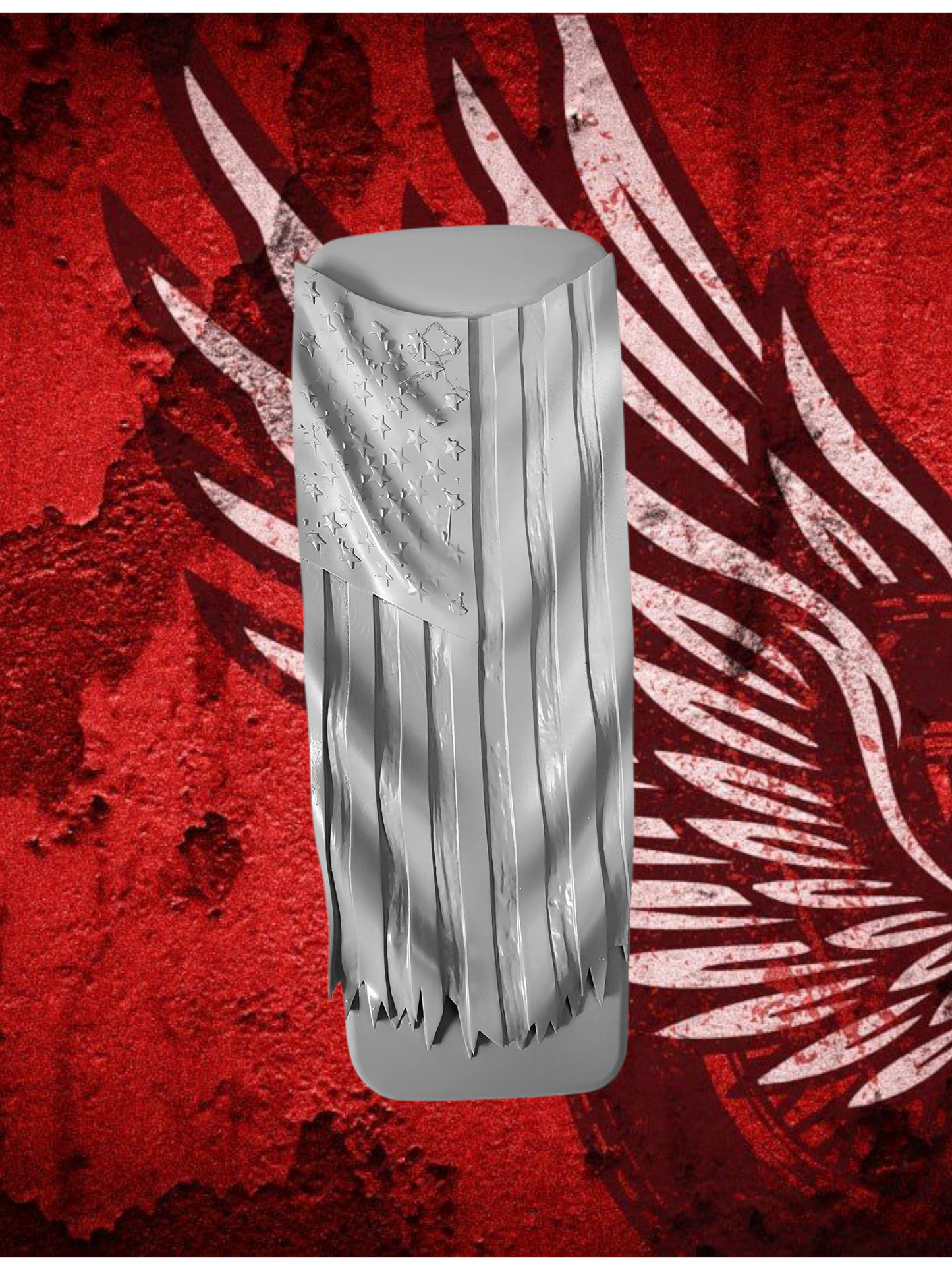 08+ Ultra/Electra glide touring console insert 3D draped American flag