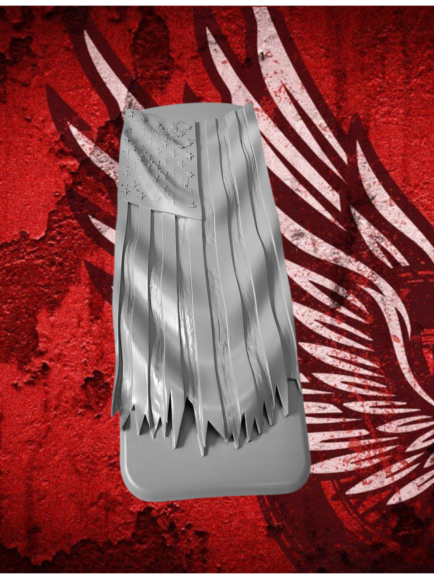 08+ Ultra/Electra glide touring console insert 3D draped American flag