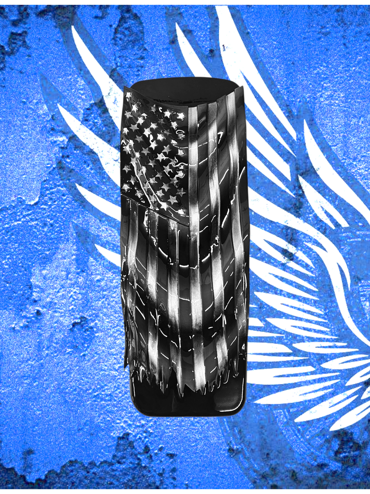 08+ Ultra/Electra glide touring console insert 3D draped American flag