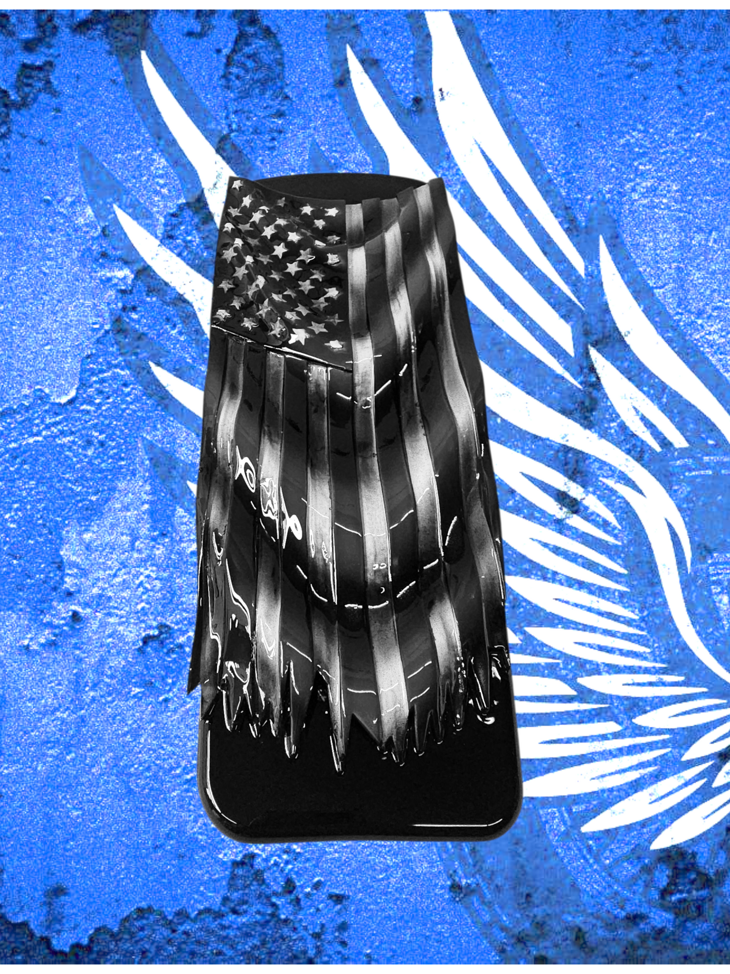 08+ Ultra/Electra glide touring console insert 3D draped American flag