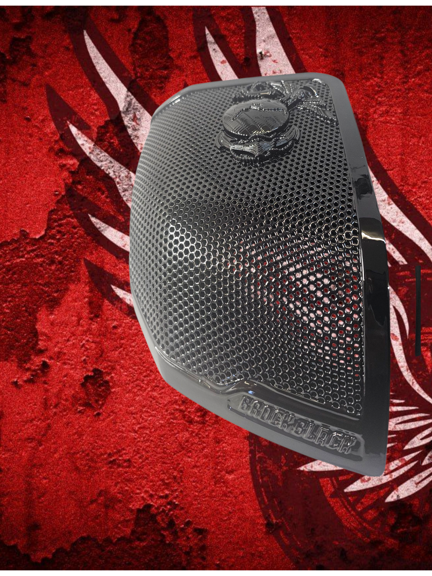 24+ Harley Davidson bag lid Speaker Grill Cover USMC