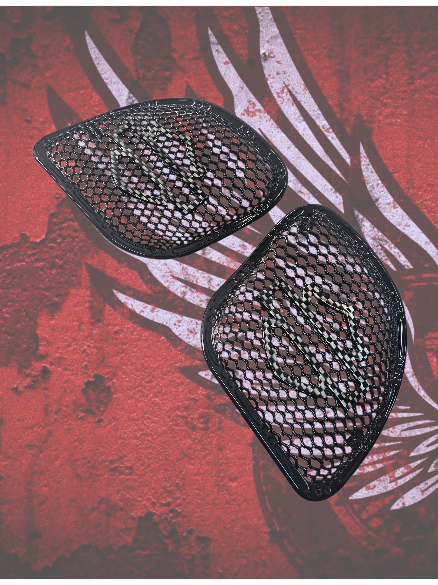 98 to 2024 Road Glide 3D shield speakers grill covers set