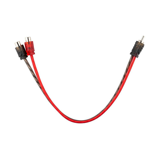 Level 1 RCA 100% Copper OFC Y Connector – 1 Male / 2 Female