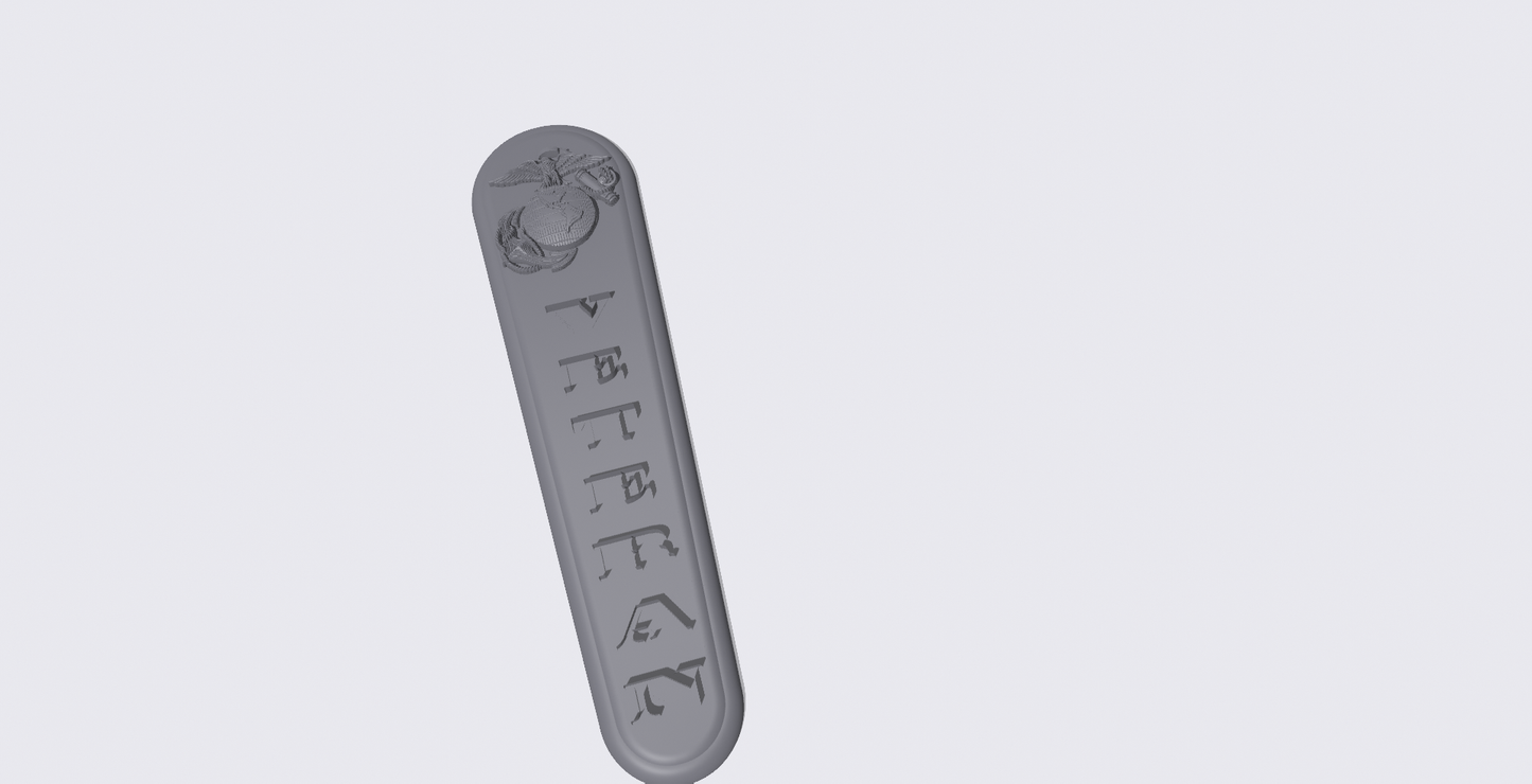 08+ touring console insert 3D USMC Veteran