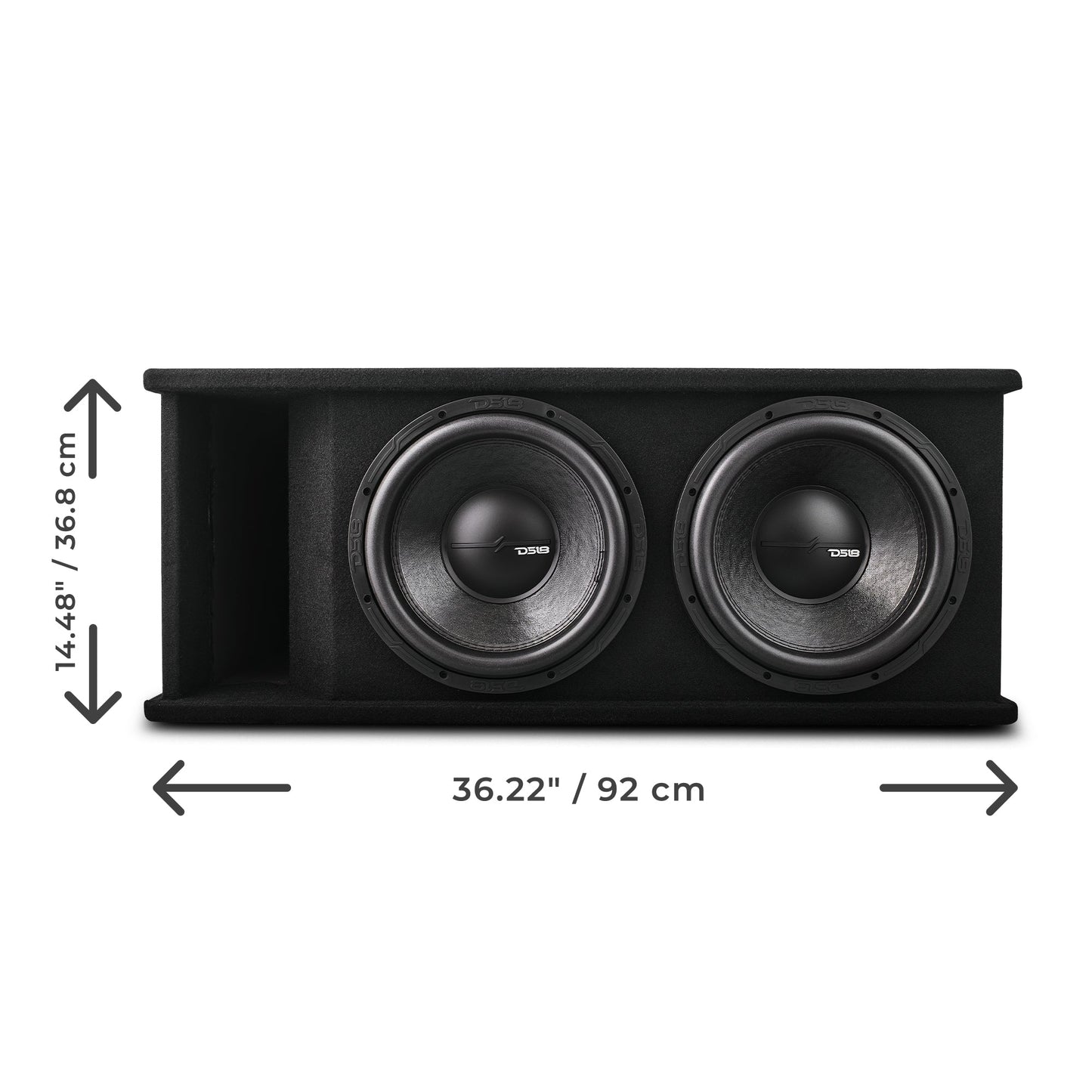 Dual 12" Loaded Subwoofer Ported Enclosure With ZR12.2 1600 Watts Rms
