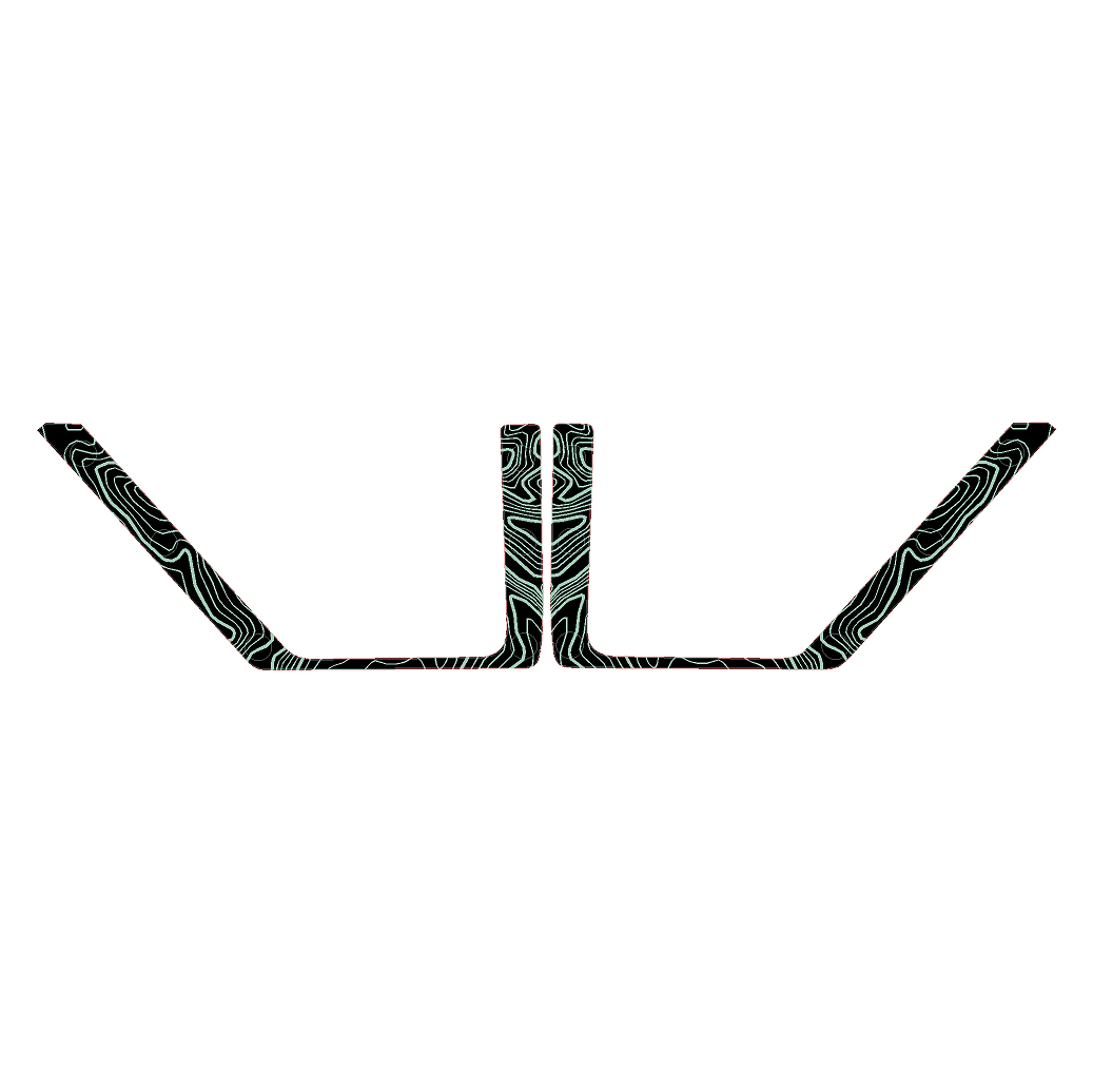 Topo Front Door Net Trim Overlay Kit (Printed Series) - 2021+ Bronco