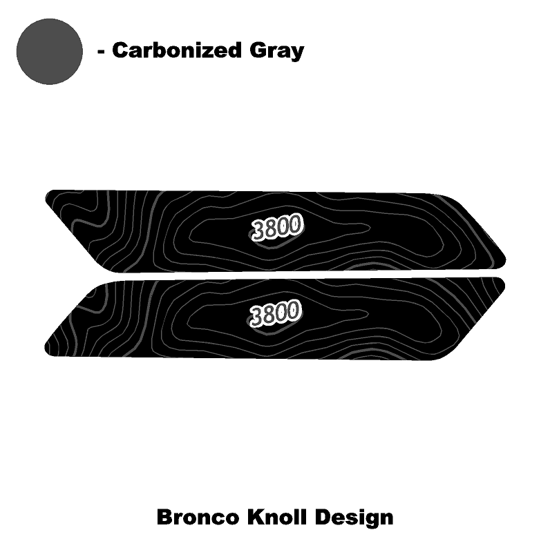 Topo Interior Front Door Grab Handle Overlay Kit (Printed + Laser Series) - 2021+ Bronco