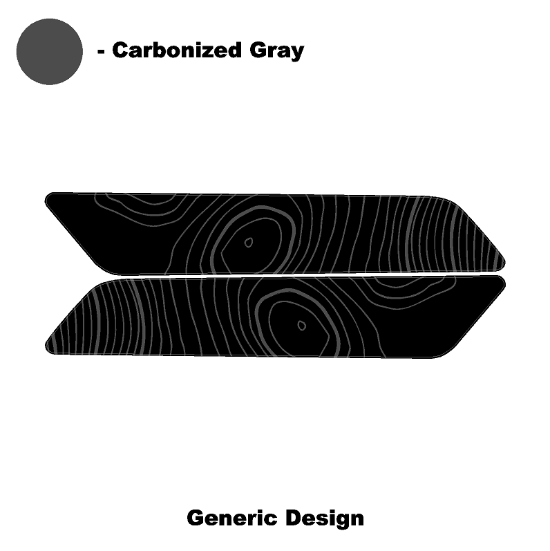 Topo Interior Front Door Grab Handle Overlay Kit (Printed + Laser Series) - 2021+ Bronco