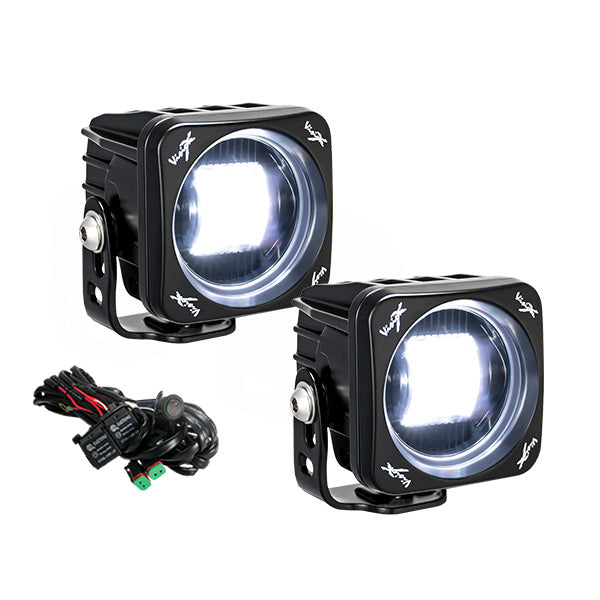 3" Square CG2 SAE LED Light Cannon Kit