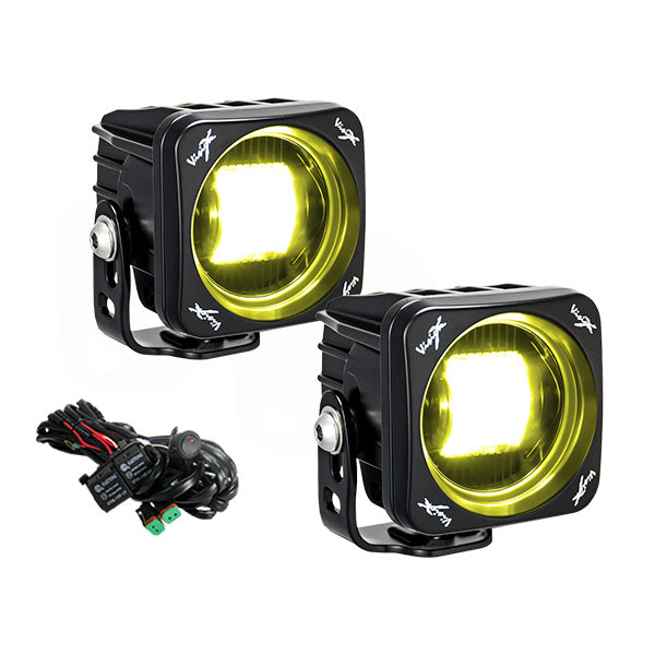 3" Square CG2 SAE LED Light Cannon Kit