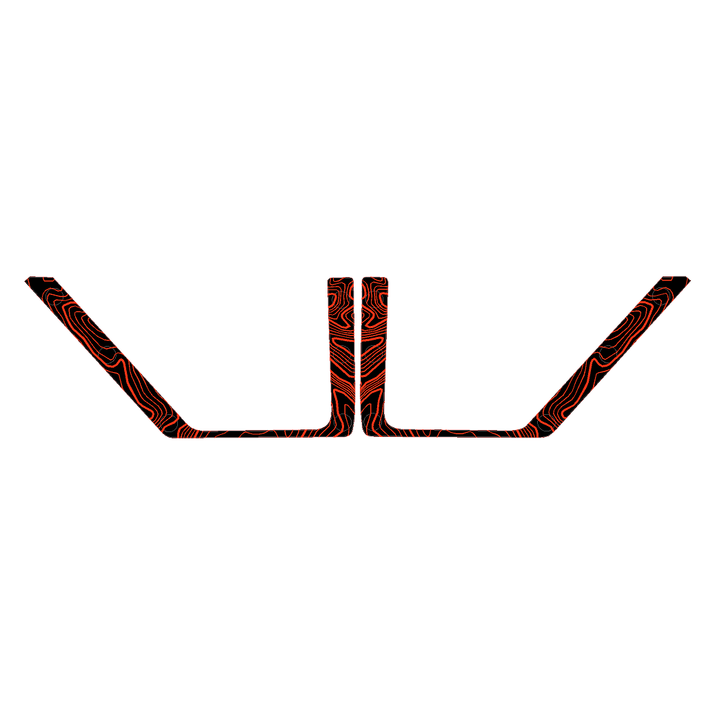 Topo Rear Door Net Trim Overlay Kit (Printed Series) - 2021+ Bronco