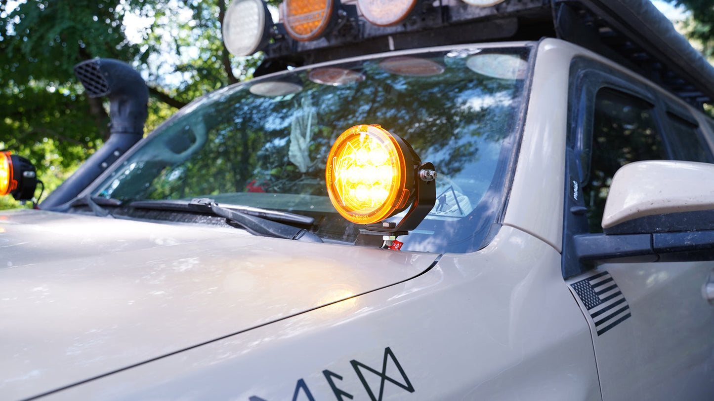 2010-2023 Toyota 4-Runner A-Pillar Mounts with 4.7" CG2 Light Cannon