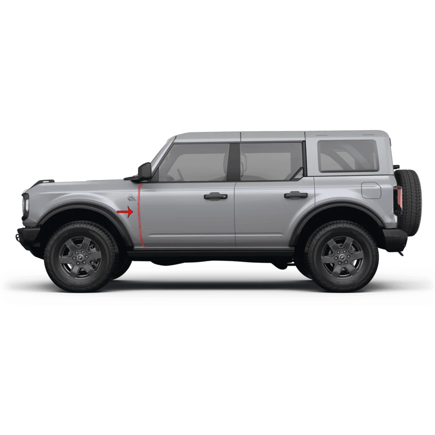 eXpert Front Door Removal Fender Protection Film (Clear PPF) - 2021+ Bronco