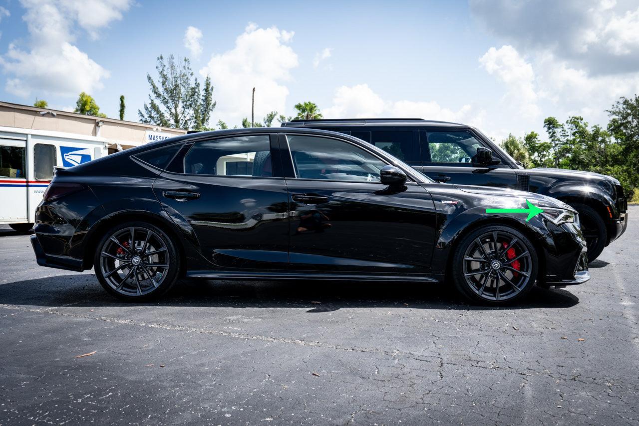 Front Sidemarker Black Out Overlays - 2023+ Integra
