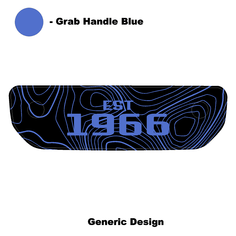 1966 Topographic Shifter Plate (Printed Series + Acrylic) - 2021+ Bronco