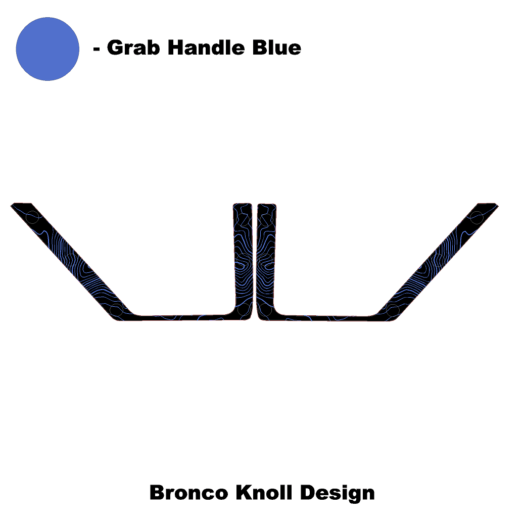 Topo Front Door Net Trim Overlay Kit (Printed Series) - 2021+ Bronco