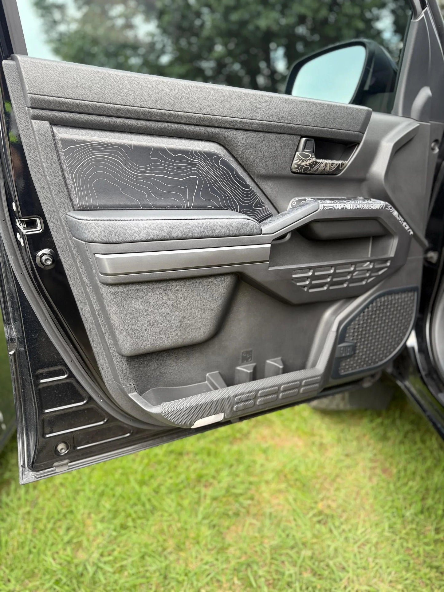 Topographic Front Door Armrest Panel Protection - 2024+ Tacoma / 2025+ 4Runner