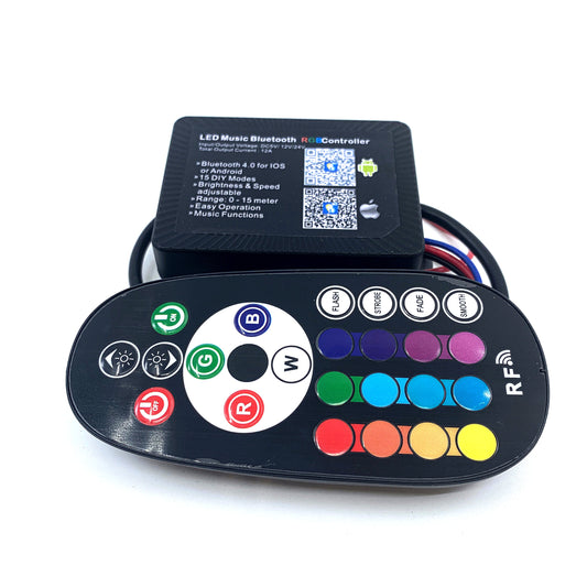 Highland Series RGB+W Bluetooth Control Box and RF Remote