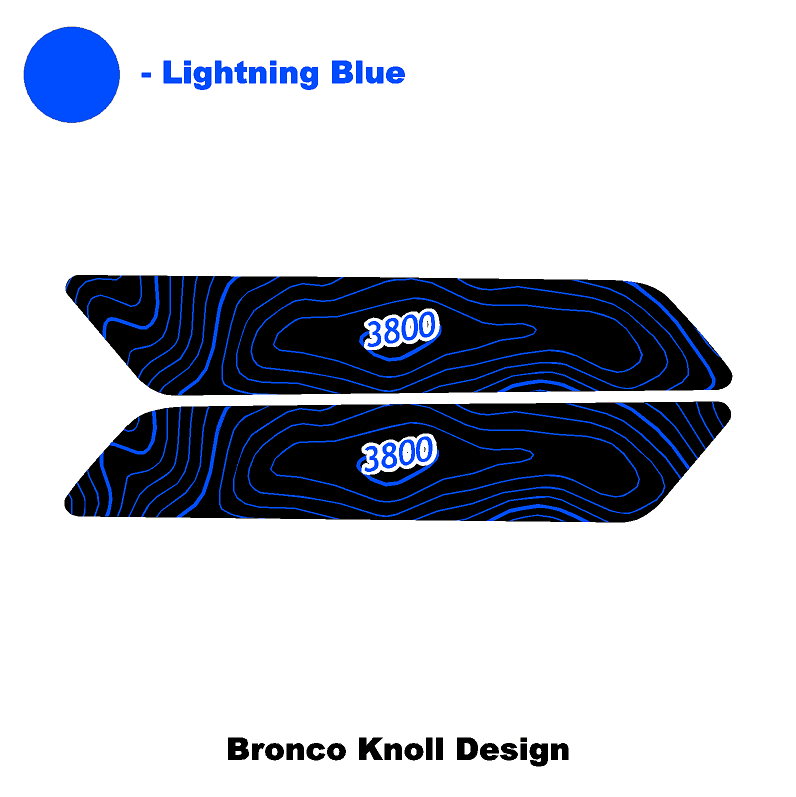 Topo Interior Front Door Grab Handle Overlay Kit (Printed + Laser Series) - 2021+ Bronco