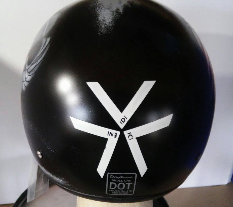 Harley Helmet Paratrooper and American Flag