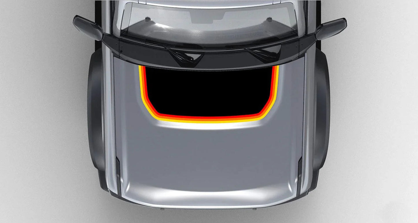 Retro Stripes Hood Overlay (Matte or Gloss) - 2021+ Bronco