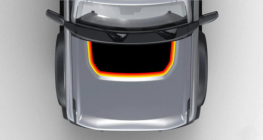 Retro Stripes Hood Overlay (Matte or Gloss) - 2021+ Bronco