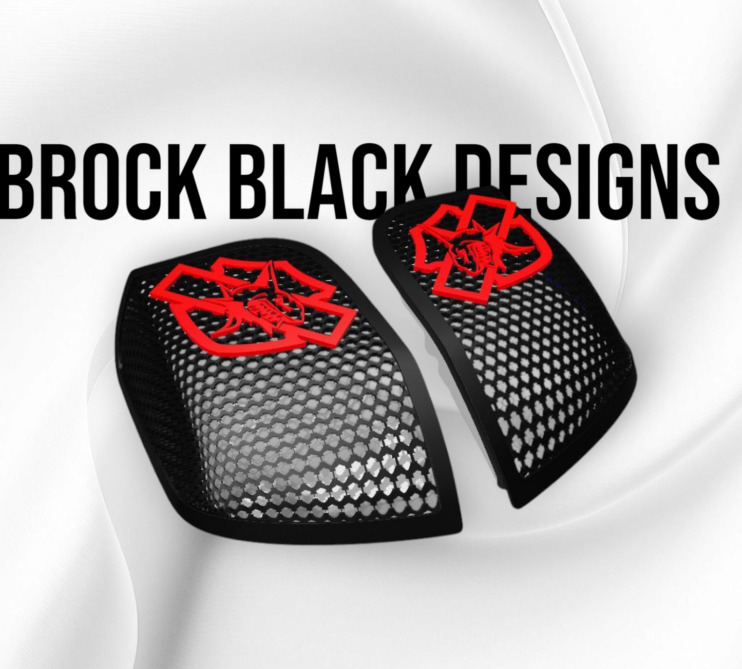 14-24 Harley Davidson bag lid Speaker Grill Cover shark theme