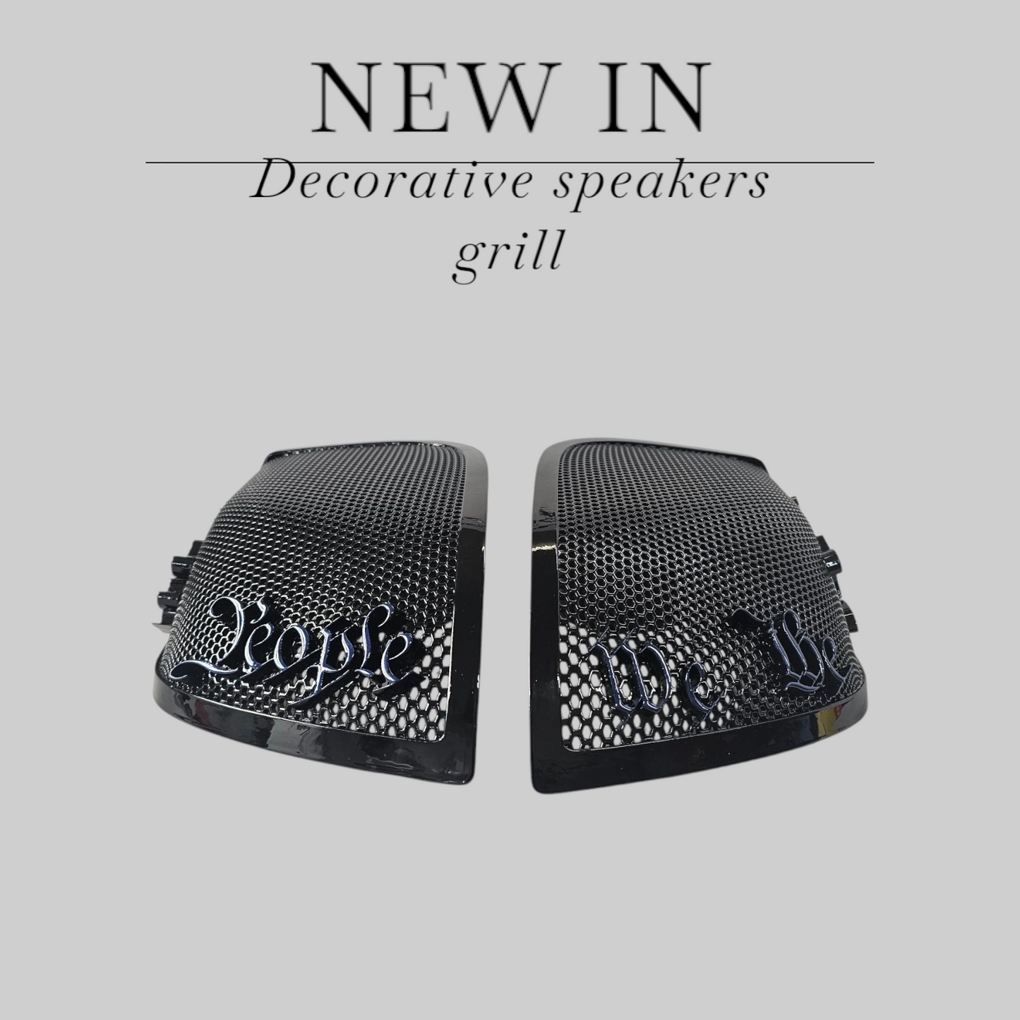 14-24 Harley Davidson bag lid Speaker Grill Cover We the People